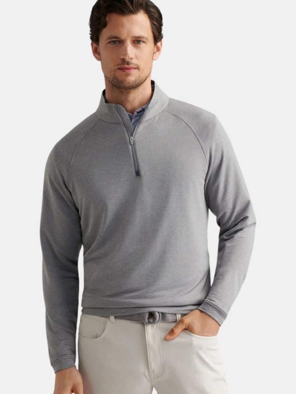 PETER MILLAR BEAUMONT PERFORMANCE 1/4 ZIP PULLOVER OSLO GREY NWT SIZE XXL